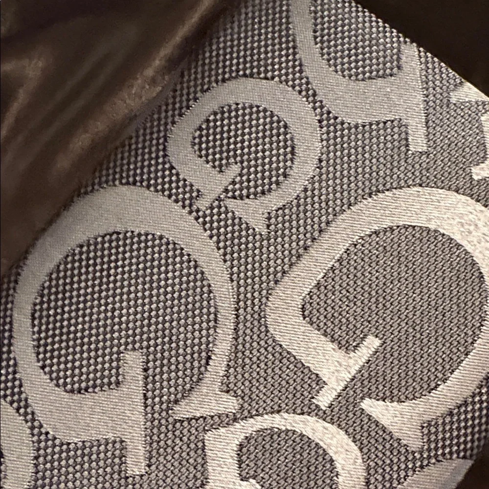 Silver and Gray Fashion Tote and wallet set